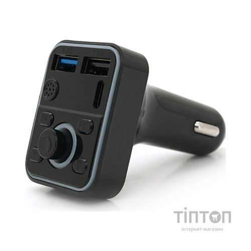 FM модулятор Voltronic D1, підсвітка 7 кольорів, 1.5-3.1A, USB, TF (FM-D1-7Col)