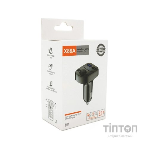 FM модулятор Voltronic X88A, USB, TF (FM-X88A)