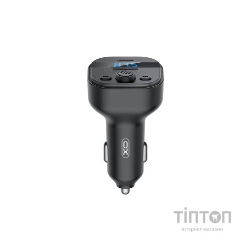 FM модулятор XO BCC18 USB-A OTG/USB-C Black (BCC18.black)