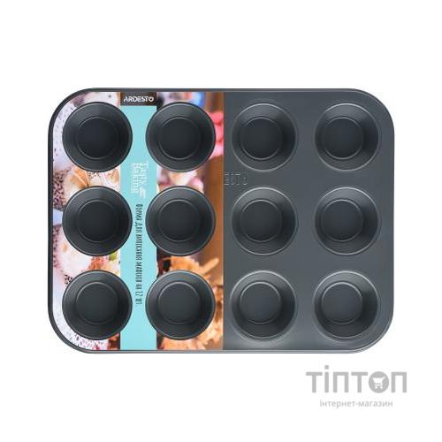 Форма для випікання Ardesto Tasty Baking для мафінів 12 комірок 35х2 (AR2305T)