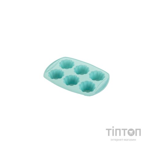 Форма для випікання Ardesto Tasty Baking на 6 шт 30 x 21 x 4 см Silicon Blue (AR2318T)