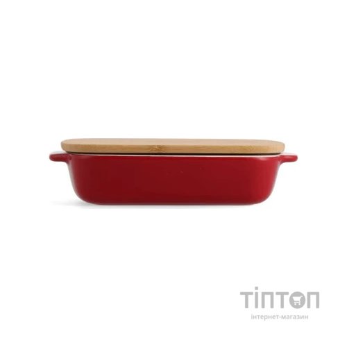 Форма для випікання KitchenAid з кришкою керамогранітна 0,9 л Червона (CC006104-001)