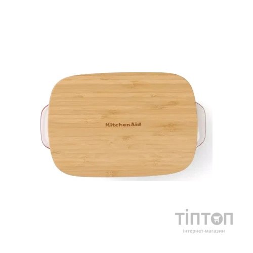 Форма для випікання KitchenAid з кришкою керамогранітна 0,9 л Червона (CC006104-001)