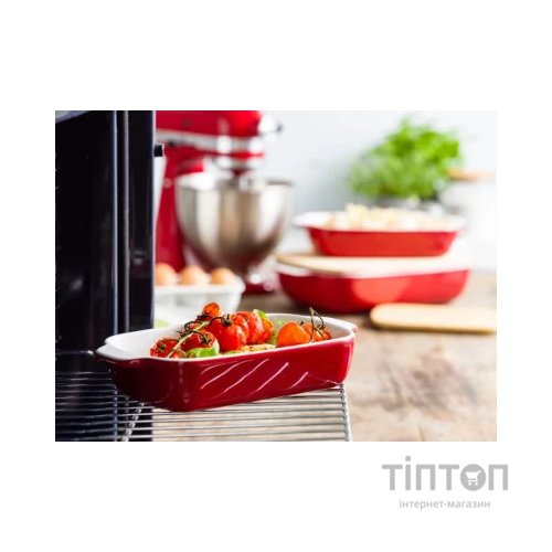 Форма для випікання KitchenAid з кришкою керамогранітна 0,9 л Червона (CC006104-001)