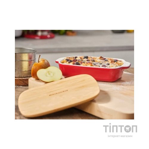 Форма для випікання KitchenAid з кришкою керамогранітна 0,9 л Червона (CC006104-001)