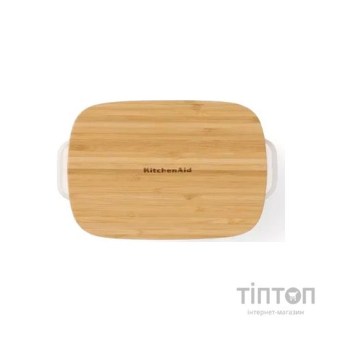 Форма для випікання KitchenAid з кришкою керамогранітна 0,9 л Кремова (CC006105-001)