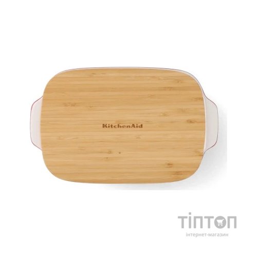 Форма для випікання KitchenAid з кришкою керамогранітна 1,9 л Червона (CC006106-001)