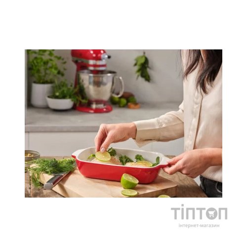 Форма для випікання KitchenAid з кришкою керамогранітна 1,9 л Червона (CC006106-001)