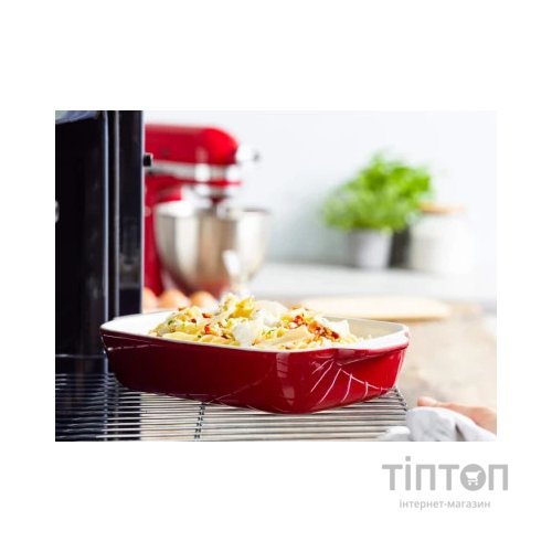 Форма для випікання KitchenAid з кришкою керамогранітна 1,9 л Червона (CC006106-001)