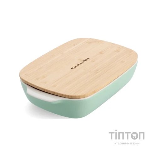 Форма для випікання KitchenAid з кришкою керамогранітна 1,9 л Фісташкова (CC007425-001)