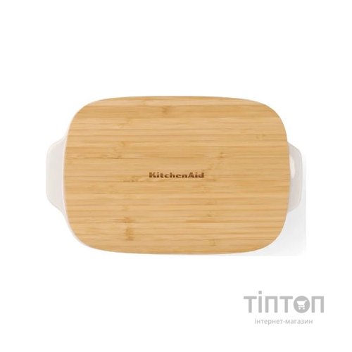 Форма для випікання KitchenAid з кришкою керамогранітна 1,9 л Кремова (CC006107-001)