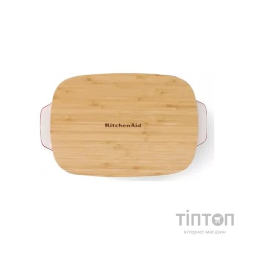 Форма для випікання KitchenAid з кришкою керамогранітна 3,8 л Червона (CC006108-001)