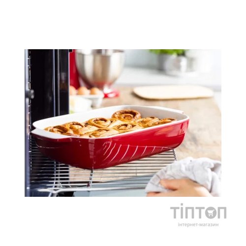 Форма для випікання KitchenAid з кришкою керамогранітна 3,8 л Червона (CC006108-001)