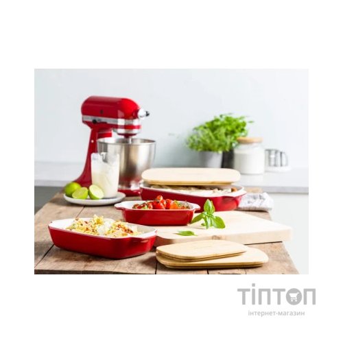 Форма для випікання KitchenAid з кришкою керамогранітна 3,8 л Червона (CC006108-001)