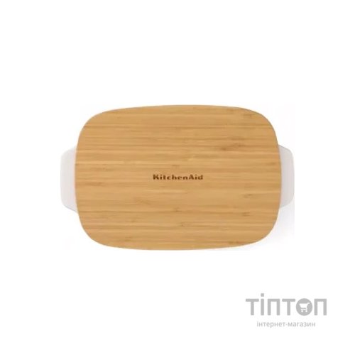 Форма для випікання KitchenAid з кришкою керамогранітна 3,8 л Фісташкова (CC007426-001)