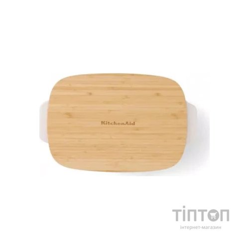 Форма для випікання KitchenAid з кришкою керамогранітна 3,8 л Кремова (CC006109-001)