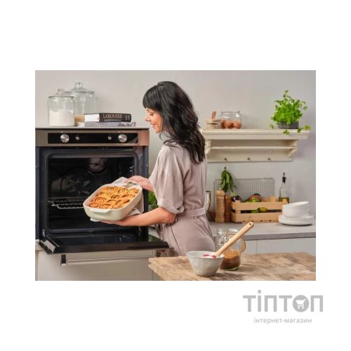 Форма для випікання KitchenAid з кришкою керамогранітна 3,8 л Кремова (CC006109-001)