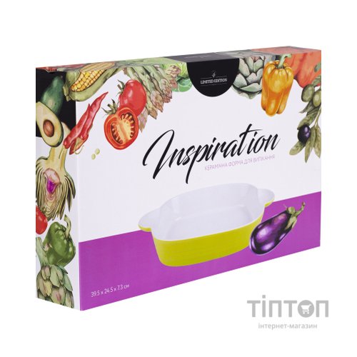 Форма для випікання Limited Edition Inspiration прямокутна 39.5 х 24.5 х 7.3 см Зелена (HJ1268)