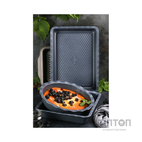 Форма для випікання Polaris Kontur набор прям. 33 х 23 см + круг 23 см (Kontur-3323SET)