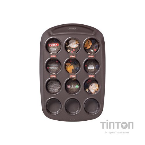 Форма для випікання Pyrex Asimetria 38 х 25 см для маффинов 12 ячеек (AS12BU0)
