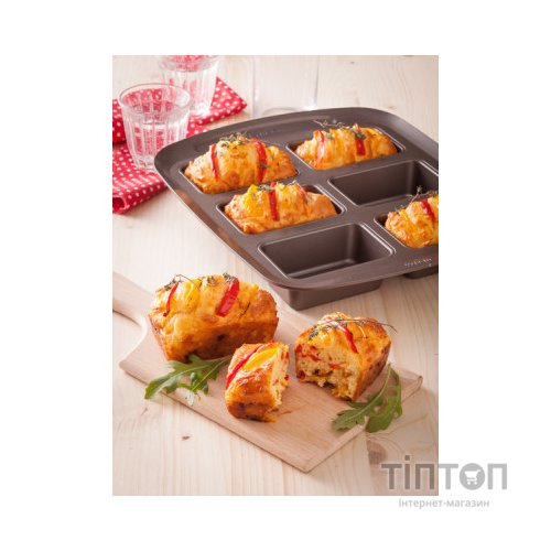 Форма для випікання Pyrex Asimetria мини-cake 6 ячеек (AS06BL0)