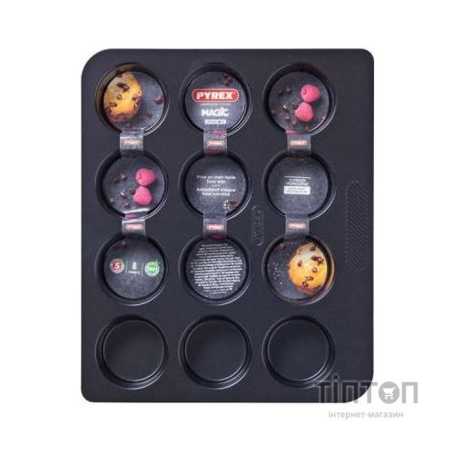 Форма для випікання Pyrex Magic 31 х 26 см для маффинов 12 ячеек (MG12BU6)
