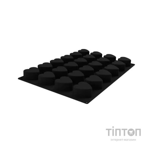 Форма для випікання Silikomart 600x400 мм "серце" 78 x 73 h40 мм 24 x 155 мл (SQ086/YL)
