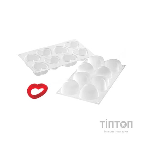 Форма для випікання Silikomart Amorini 63x65 mm h 39 mm + каттер (Amorini/C)