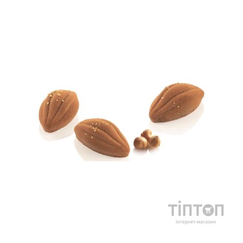 Форма для випікання Silikomart Cacao 50х28 h 19 мм (16 х 12,5 мл) (CACAO XS 12)