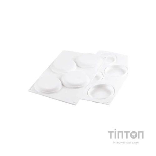Форма для випікання Silikomart Decor Round d 85 h 15 мм, 80 мл x 4 (DECOR ROUND 80)