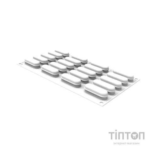 Форма для випікання Silikomart Eclair XS 55x17 мм, h 17 мм (20x14 мл) (ECLAIR XS 14)