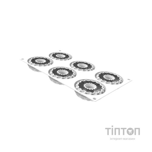 Форма для випікання Silikomart Kaleido d 75 h 25 мм (6x75 мл) (KALEIDO 75)