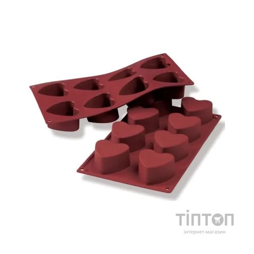 Форма для випікання Silikomart "Серця" 60 мм, h 35 мм (SF040/C)
