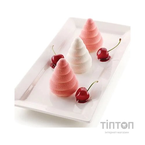 Форма для випікання Silikomart Soffice Incanto "Серпантин" 180 x336 h70 мм, d60 мм, 6х100 мл (SOFFICE INCANTO)