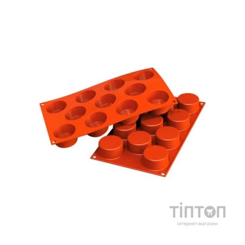 Форма для випікання Silikomart "Циліндр" 50 mm h27 , 11 x 55 ml (SF204/C)