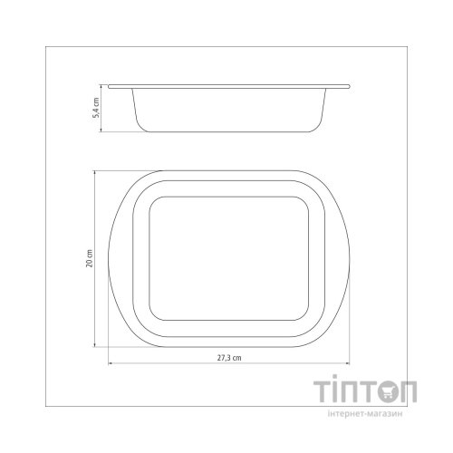 Форма для випікання Tramontina Vermont прямокутна 27,3 x 20 x 5,4 см (27806/001)