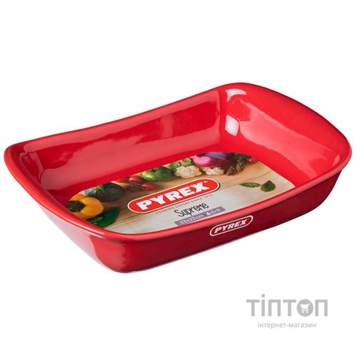 Форма PYREX Supreme red 33х23 см