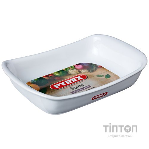 Форма PYREX Supreme white 33х23 см