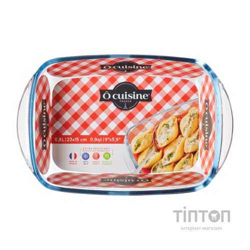 Форма с/к O CUISINE склянна прямокут. 23х15х4см (0.8л) (213BC00/1046)