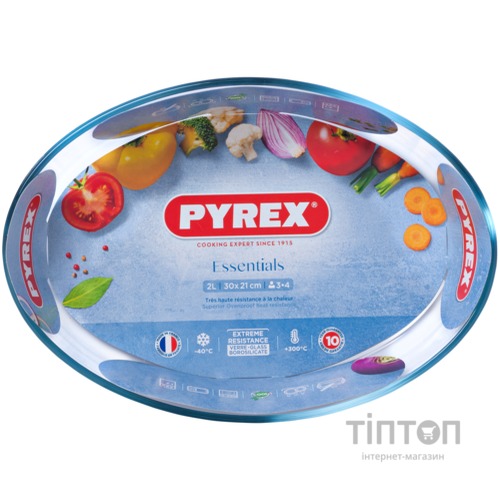 Форма с/к PYREX ESSENTIALS склянна овал. 30х21х6см (2л) (345B000/7144)