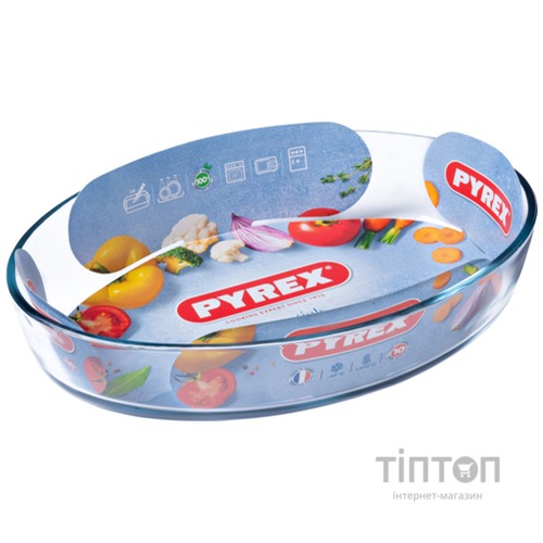 Форма с/к PYREX ESSENTIALS склянна овал. 30х21х6см (2л) (345B000/7144)