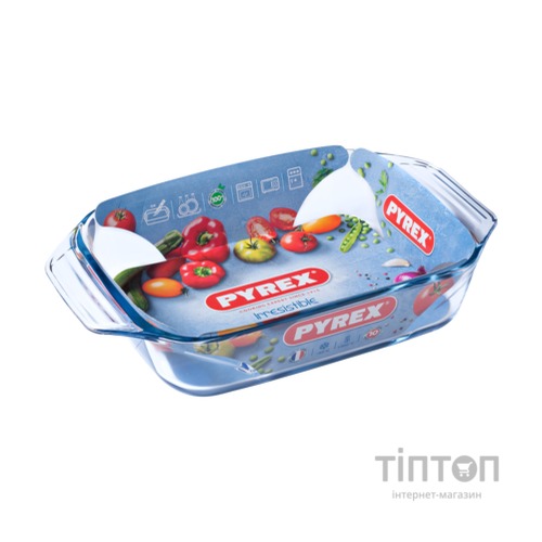 Форма с/к PYREX Irresistible форма скл.прямокут. 31х20х6см (2,1л) (407B000/7146)