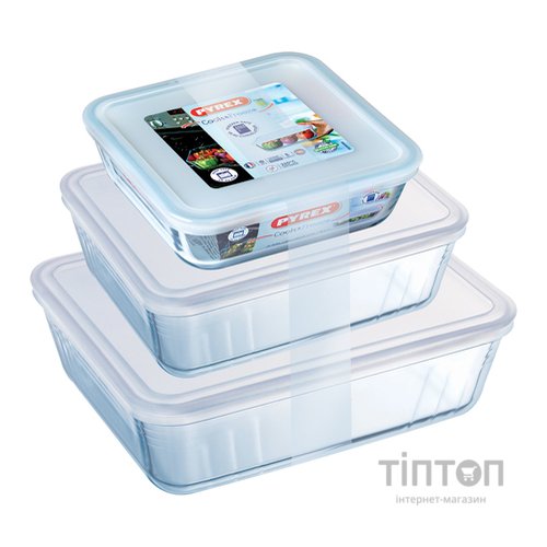 Форма з кришкою Pyrex Cook&Freez, 25х19х8 см