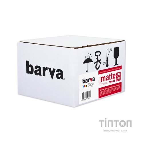 Фотопапір BARVA матовий, А6, 230г/м2, 500 листків