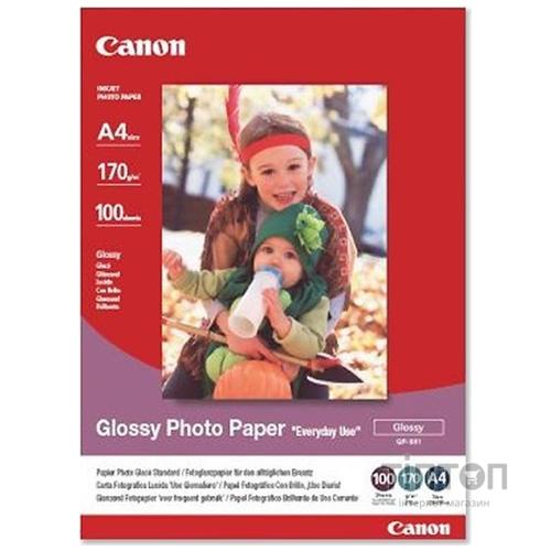 Фотопапір CANON (GP-501), глянцевий 170 г/m2, А4 100л (0775B001)