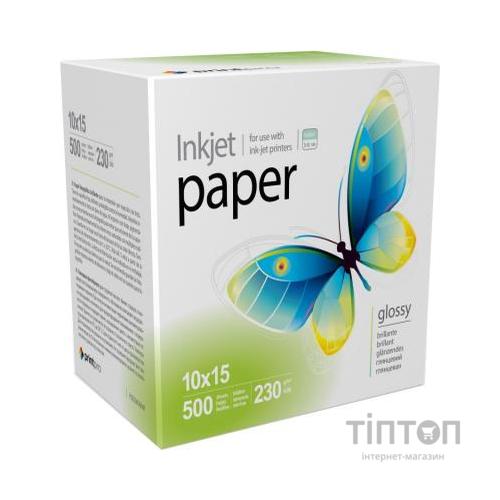 Фотопапір PrintPro А6, глянцевий, 230г/м2, 500 листків