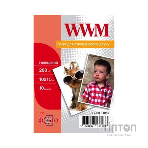 Фотопапір WWM 10x15 (G200.F10/C)