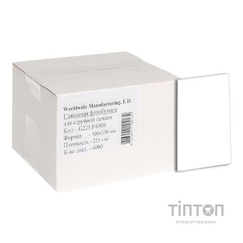 Фотопапір WWM глянцевий, А6, 225г/м2, 4000 листків