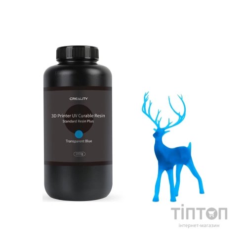 Фотополімерна смола Creality Resin, LCD Standard Plus 1кг, blue, transparent (3302020087)