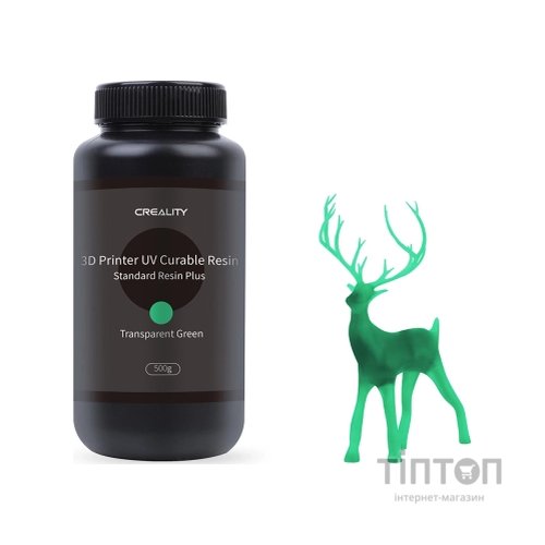 Фотополімерна смола Creality Resin, LCD Standard Plus 500г, green, transparent (3302020084)
